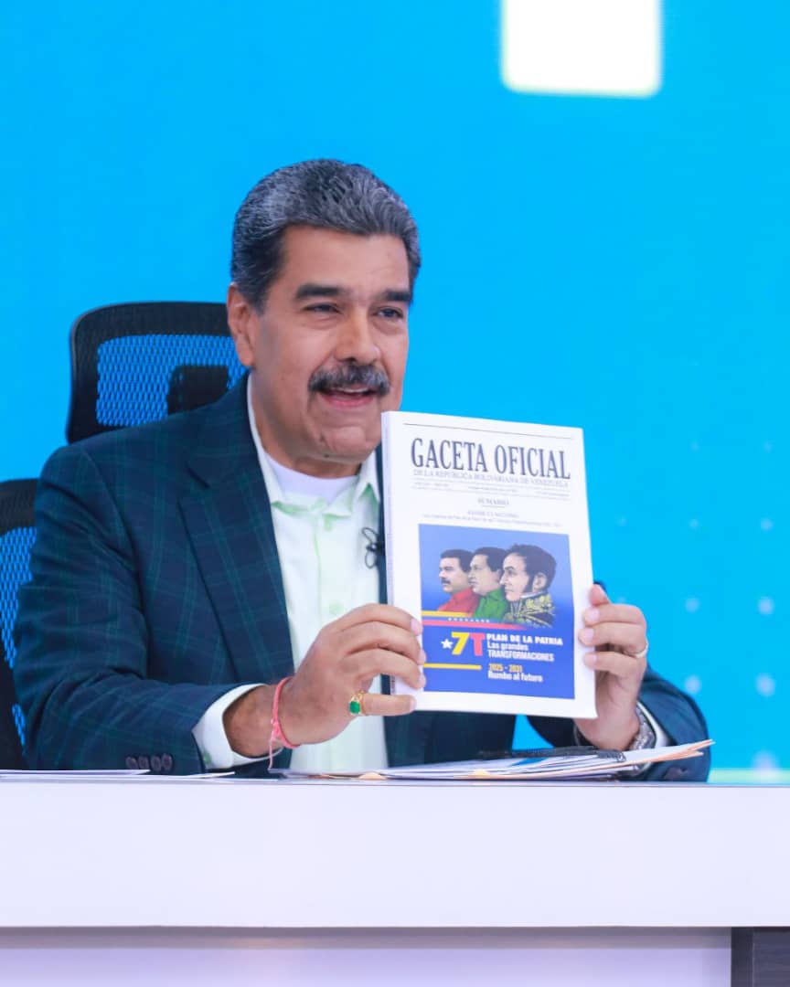 Publicada en Gaceta Oficial Ley del Plan de la Patria de las 7T