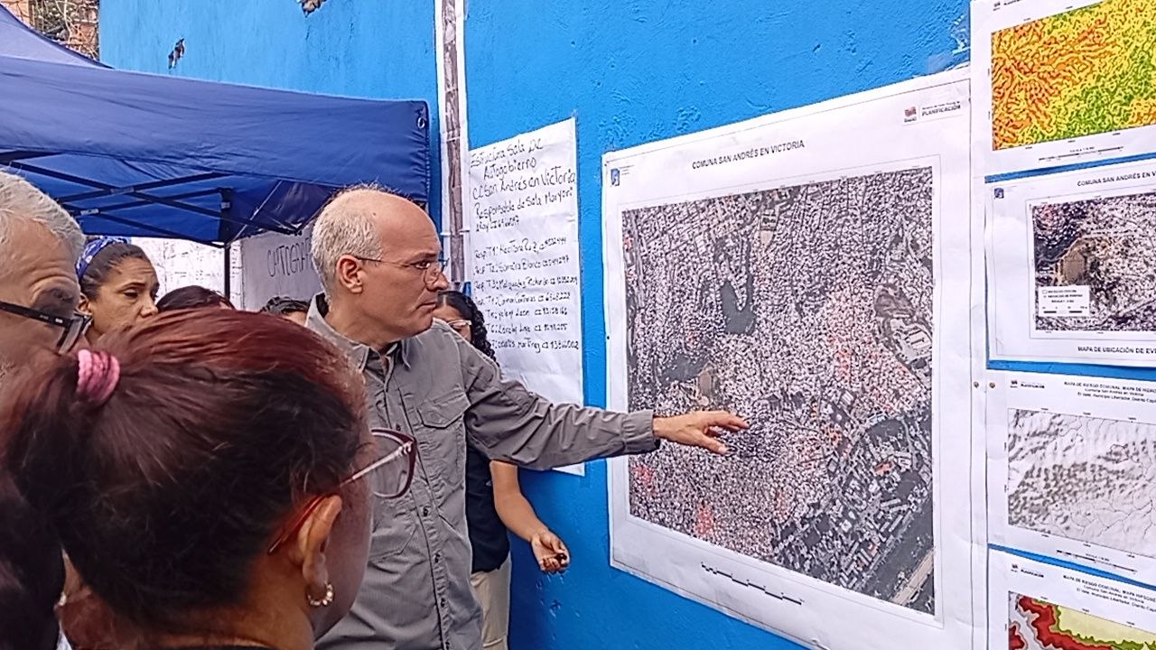 Comuna San Andrés en Victoria realiza cartografía de riesgo con plataforma del SEGEN