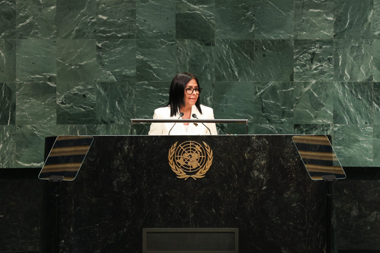 Presidenta Rodríguez anuncia en la ONU el inicio de un proceso de «transformación democrática y reformas estructurales» para Venezuela